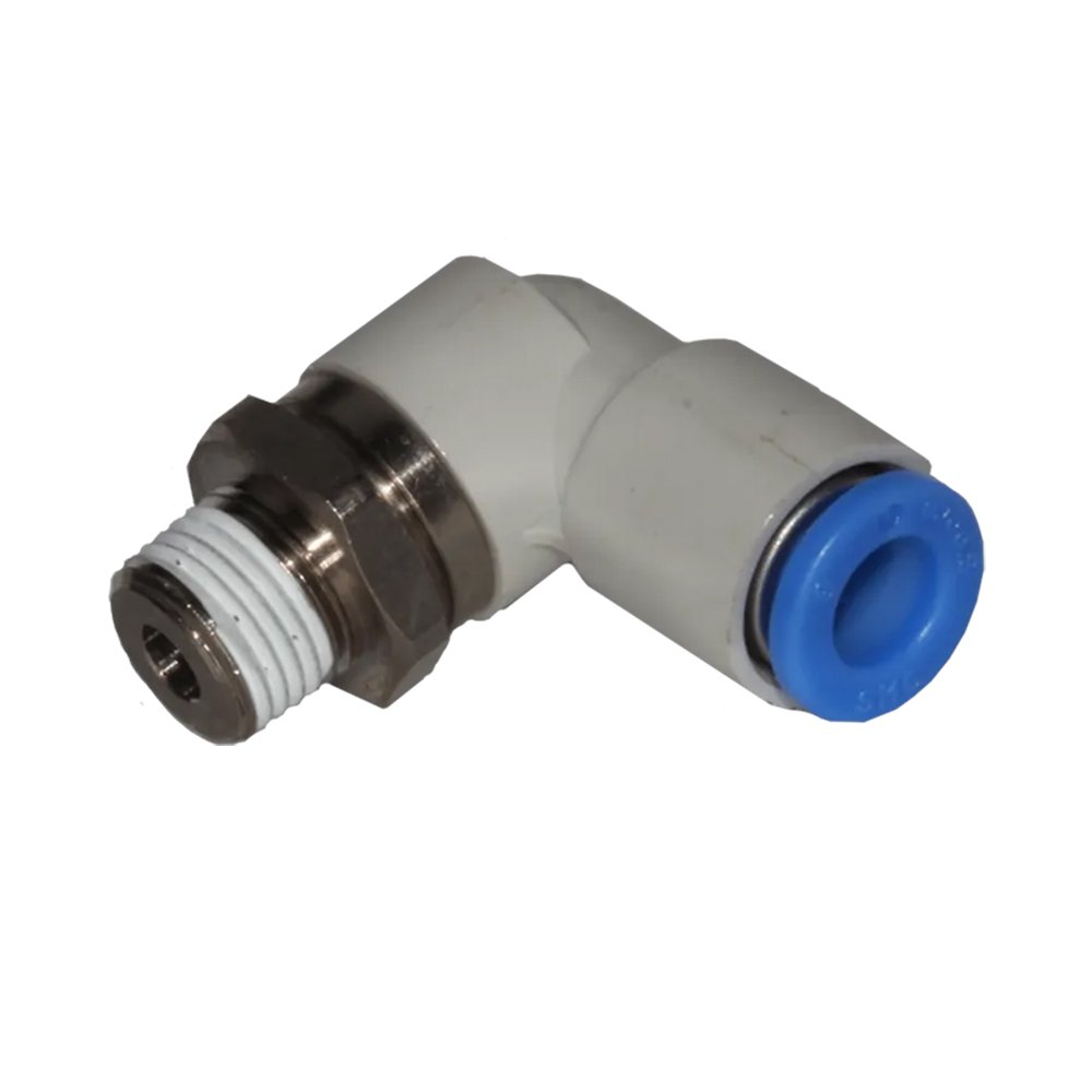 Rotating Elbow 6mm 1 rotating elbow m6, 6mm Swivel Fitting, Pneumatic Rotating Elbow, Winch Air Line Fitting, 6mm Push-Fit Elbow