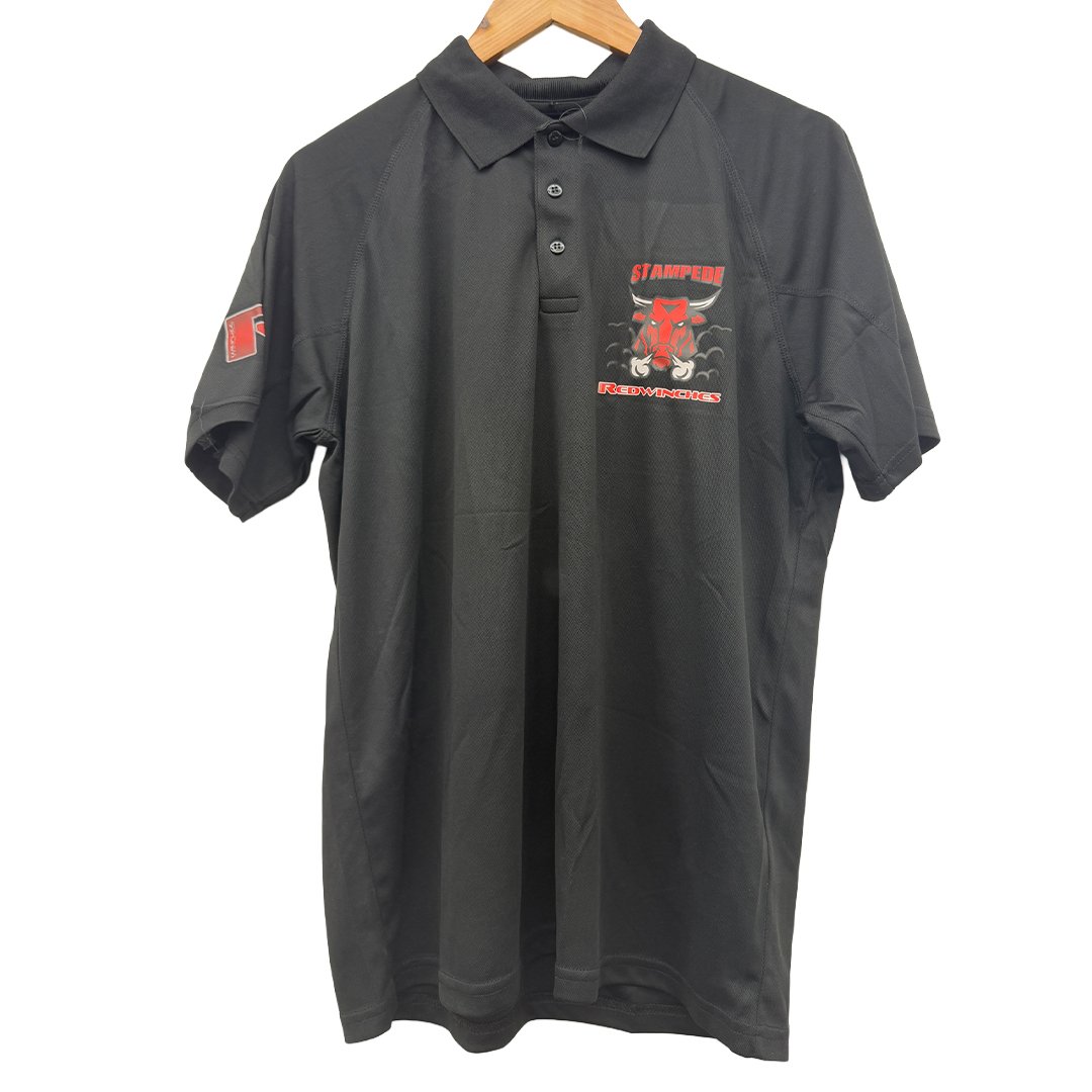 Black Stampede Polo Shirt 1 Black Stampede Polo Shirt