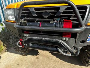 Hornet2 in winch mount in bumper