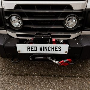 Nomad fitted in an INEOS Grenadier in an aftermarket winch mount from RED Winches