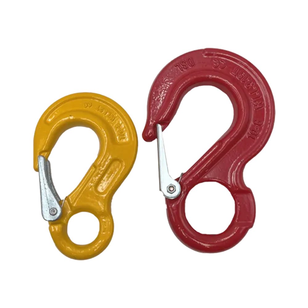 Hooks 1 Heavy-duty competition winch hook with safety latch.